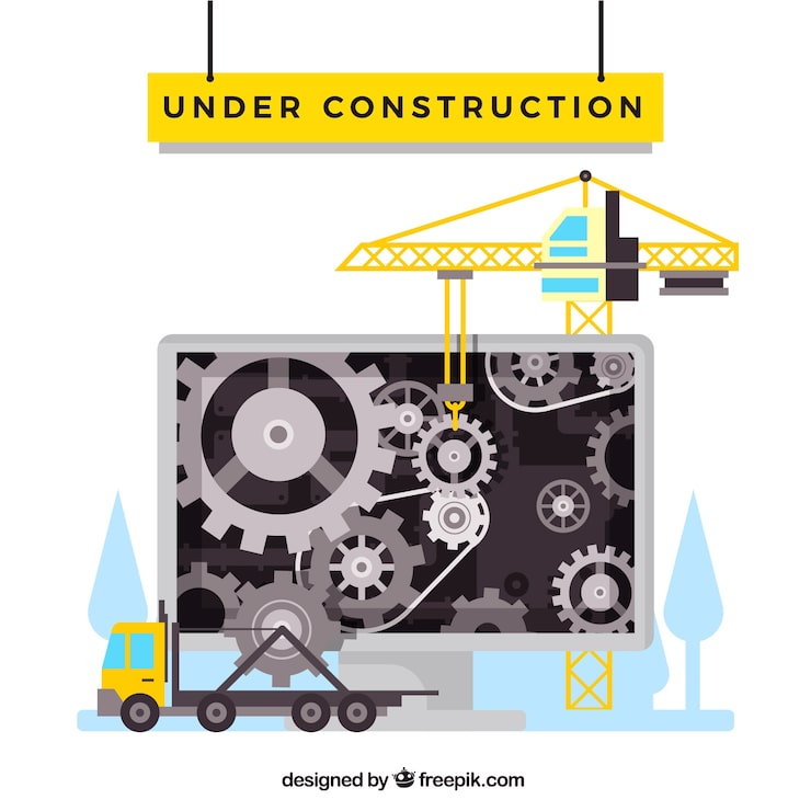 Miễn phí Vector mẫu công trình đang xây dựng phẳng