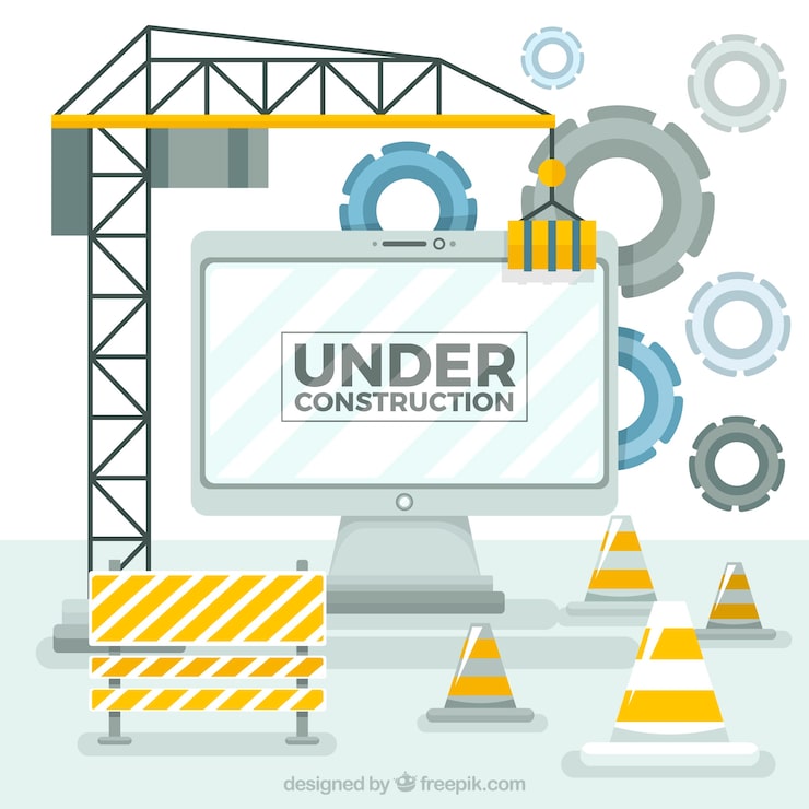Miễn phí Vector mẫu công trình đang xây dựng phẳng
