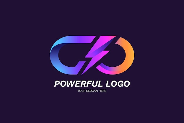 Mẫu logo chuyển màu