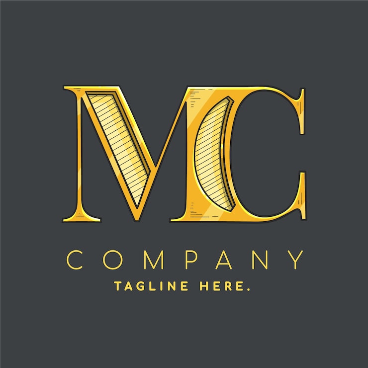 Miễn phí Vector mẫu logo mc vẽ tay