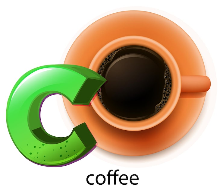 Miễn phí Vector một chữ c cho cà phê