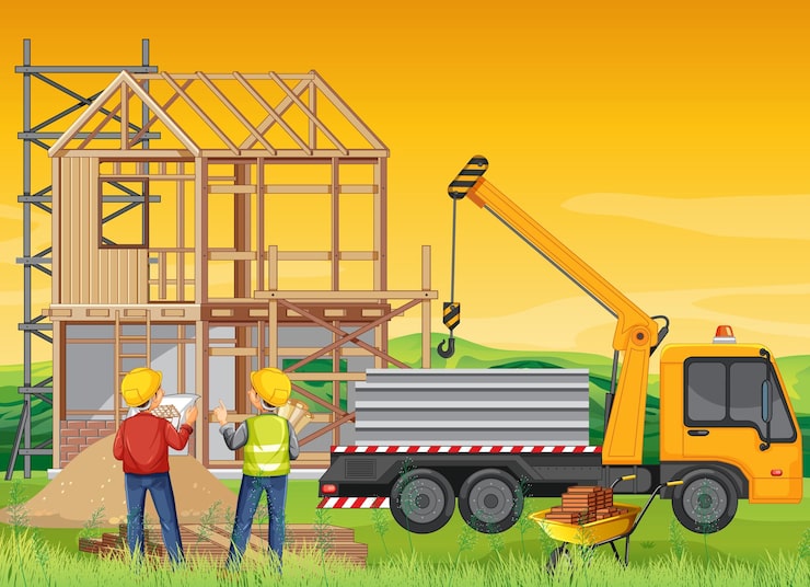 Miễn phí Vector nền công trường xây dựng