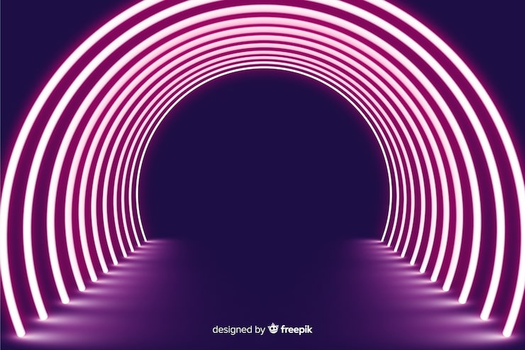 Miễn phí Vector nền sân khấu đèn neon tỏa sáng