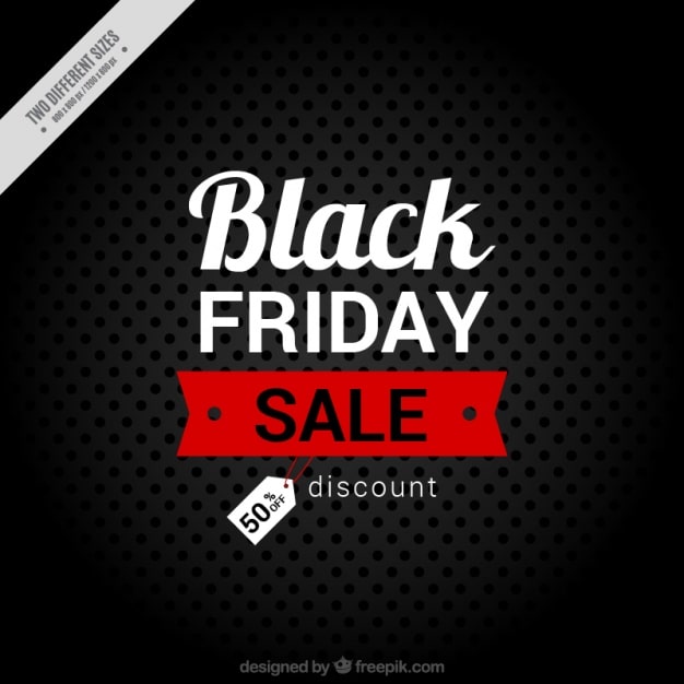Miễn phí Vector nền tối với các dấu chấm cho black friday