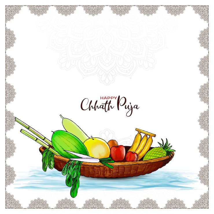 Miễn phí Vector nền trang nhã cho lễ hội truyền thống ấn độ chhath puja hạnh phúc