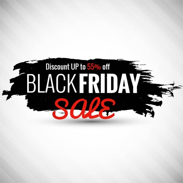 Miễn phí Vector nền trắng với sơn đen cho black friday