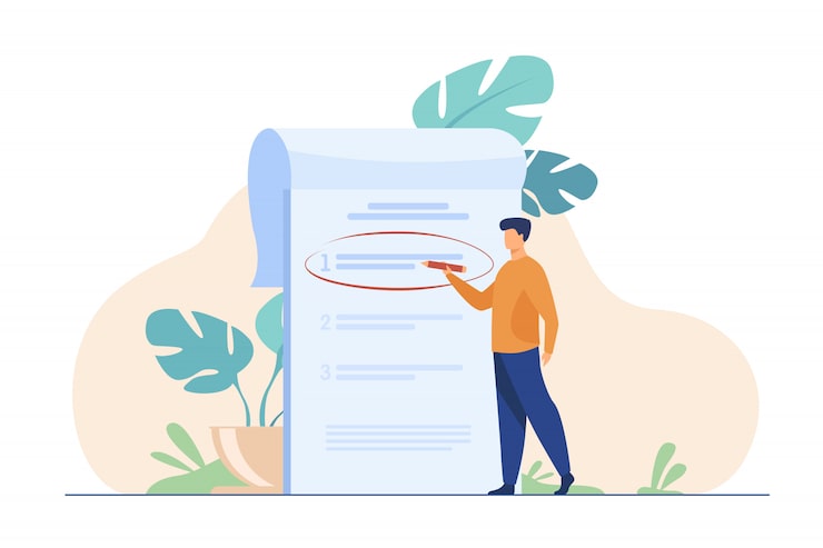 Miễn phí Vector người quản lý ưu tiên các nhiệm vụ trong danh sách việc cần làm