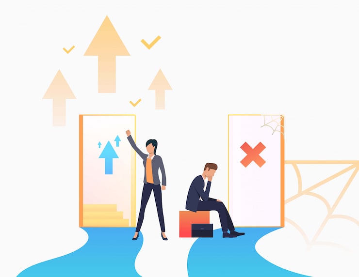 Miễn phí Vector nhân viên thăng chức tại nơi làm việc