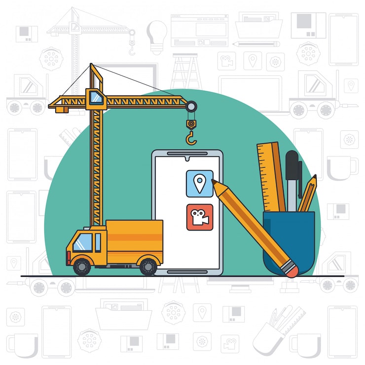 Miễn phí Vector phim hoạt hình hỗ trợ bảo trì thiết bị công nghệ