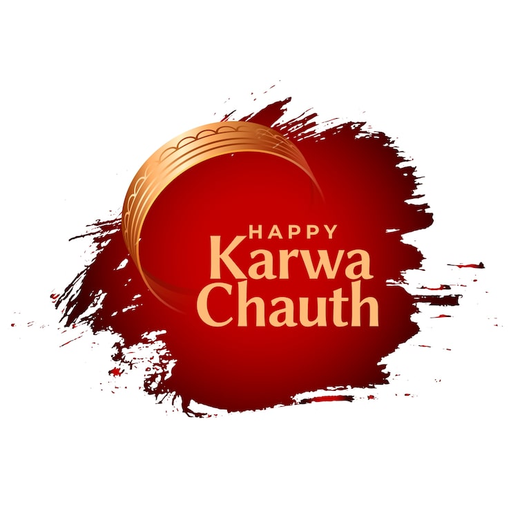 Miễn phí Vector thiệp chúc mừng lễ hội karwa chauth của ấn độ