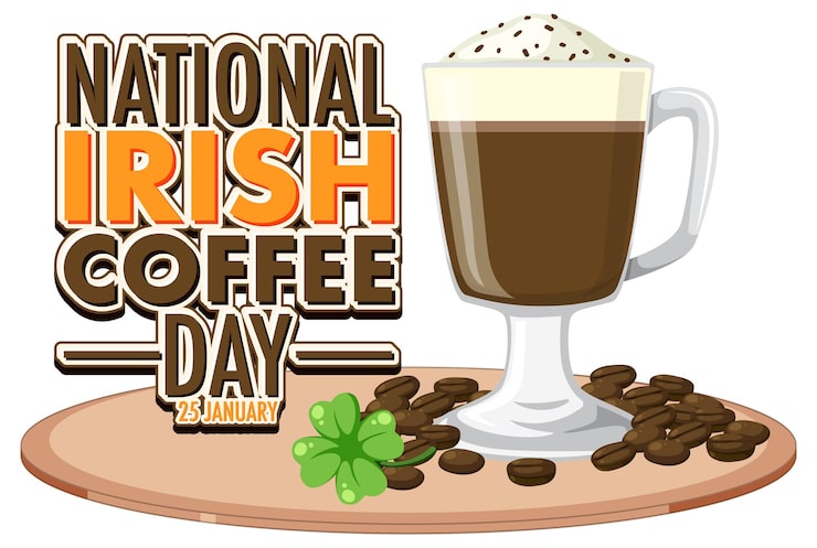 Miễn phí Vector thiết kế banner ngày quốc tế cà phê ireland