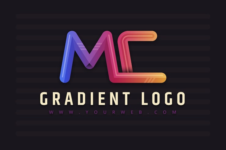 Miễn phí Vector thiết kế logo mc gradient
