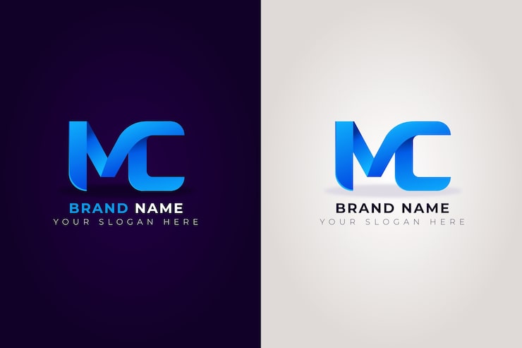 Miễn phí Vector thiết kế logo mc gradient