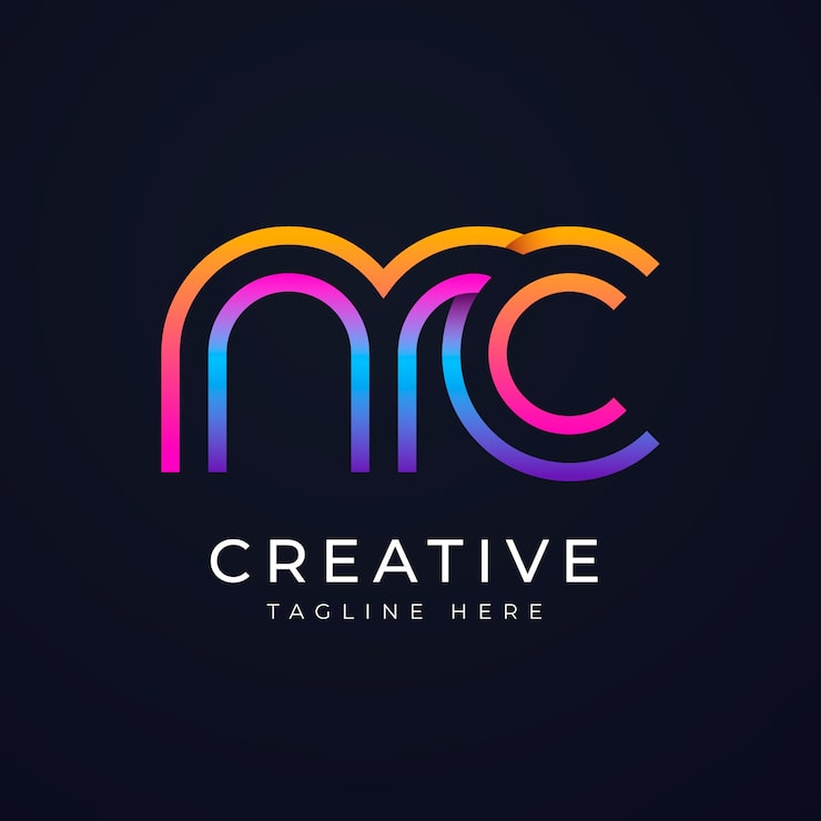 Miễn phí Vector thiết kế logo mc gradient