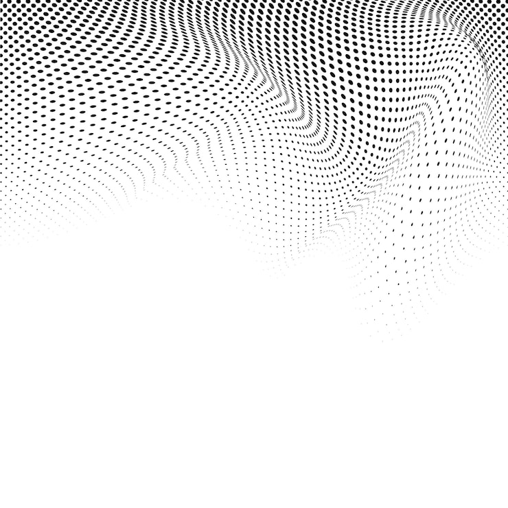 Miễn phí Vector vector nền halftone lượn sóng trắng đen