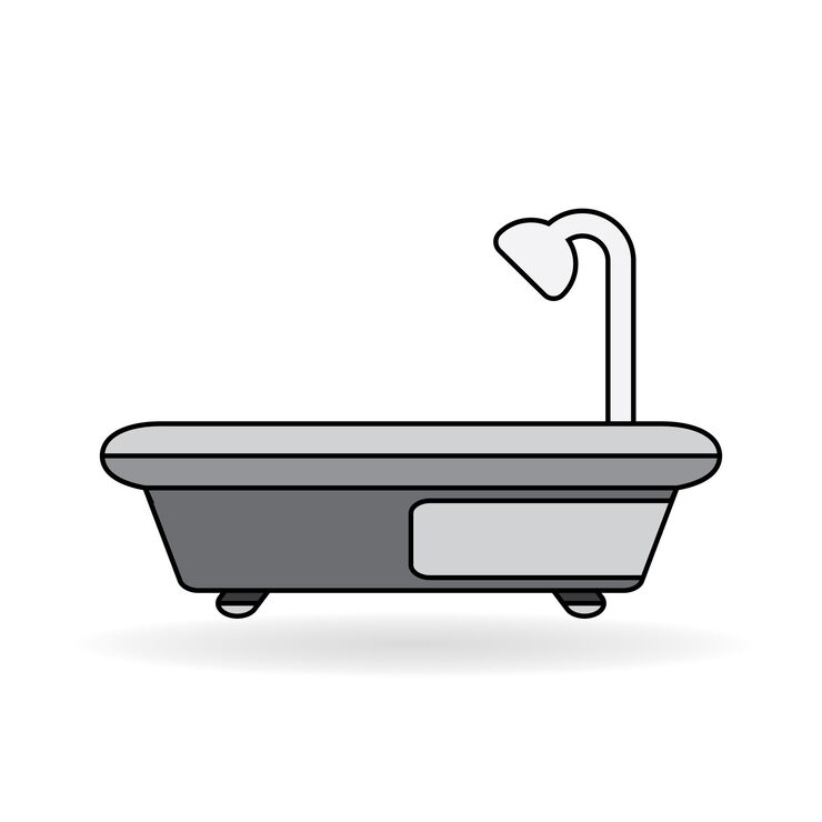 Vector bañera