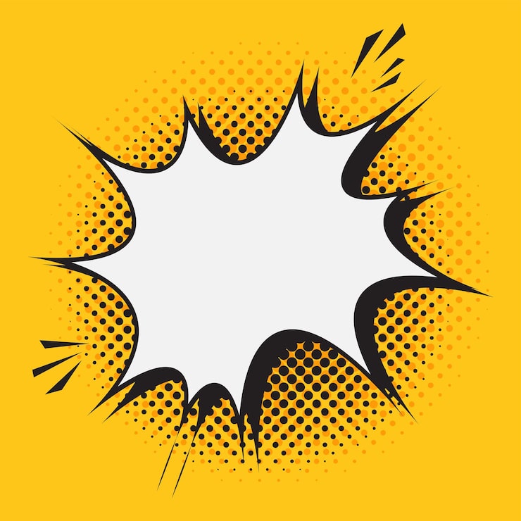 Vector un banner de burbujas de venta diseño de venta flash amarillo en estilo cómico y elemento con sombra negra de medio tono sobre fondo amarillo efecto de sombra utilizado para súper venta y descuento