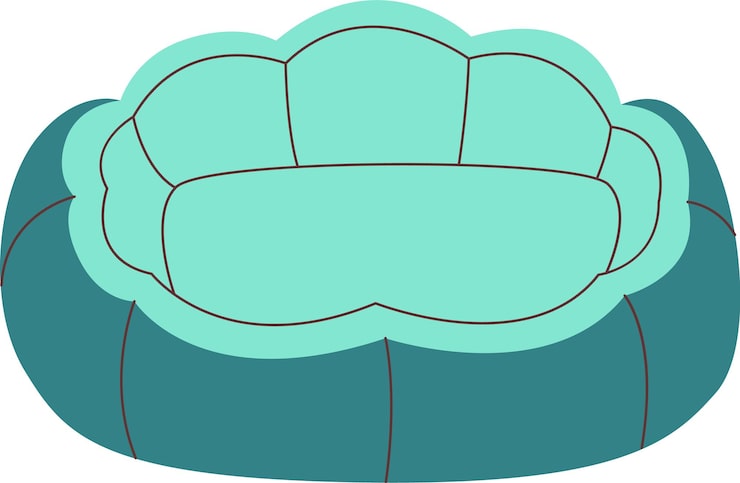 Vector cama para mascotas