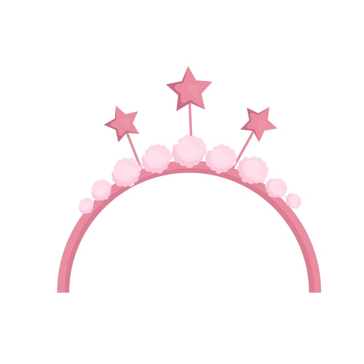 Vector decoración de diadema de cumpleaños.