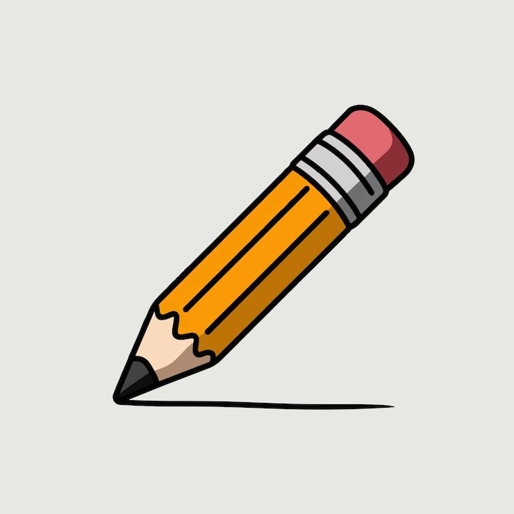 Vector dibujo a lápiz amarillo