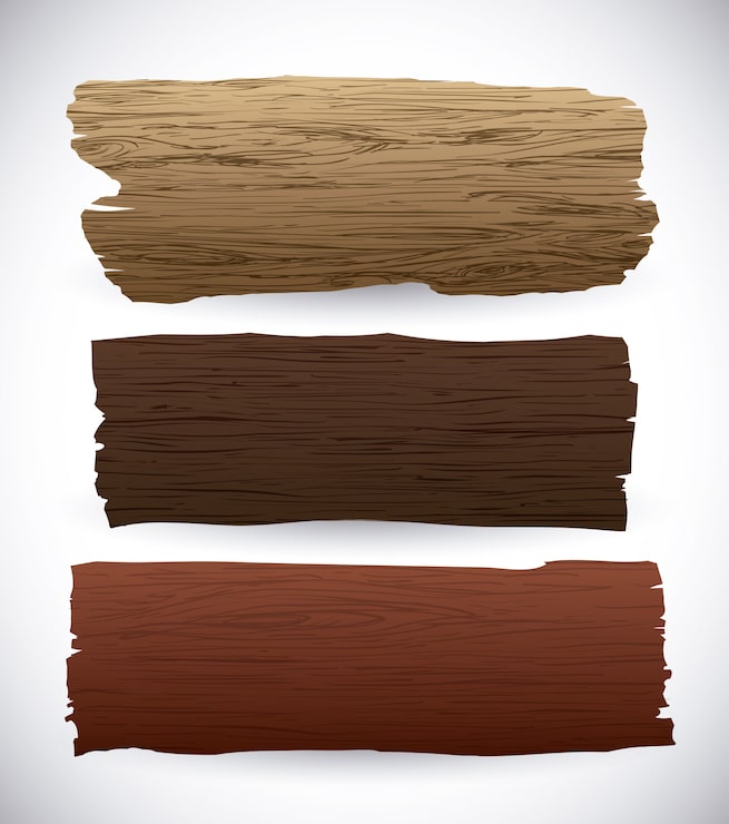 Vector diseño de madera.