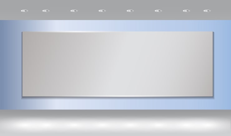 Vector fondo de pared con punto de luz