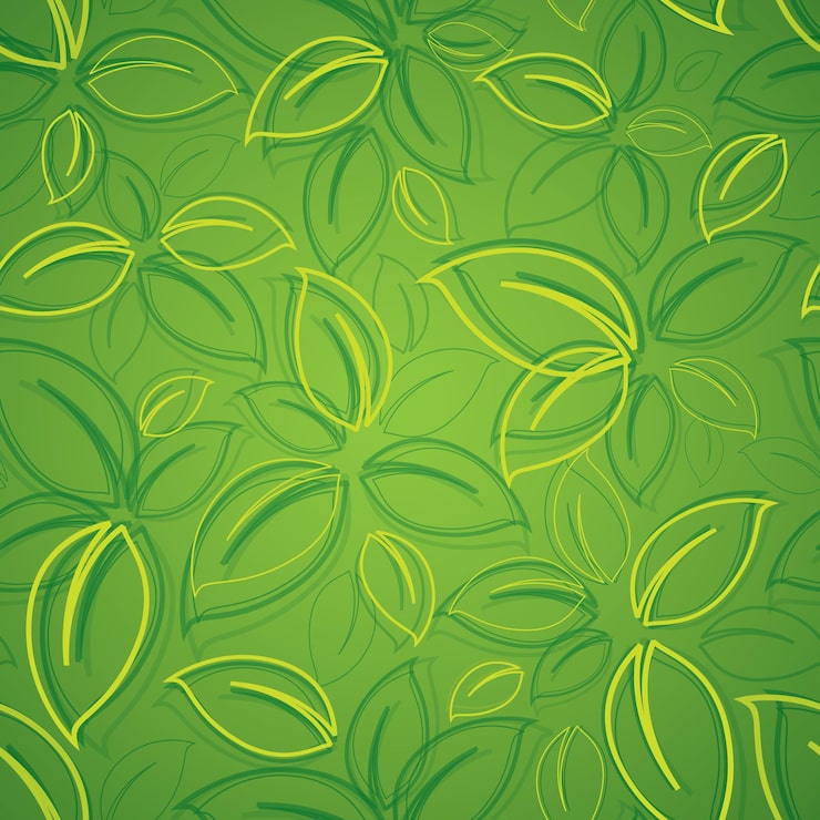 Vector fondo transparente con hojas verdes