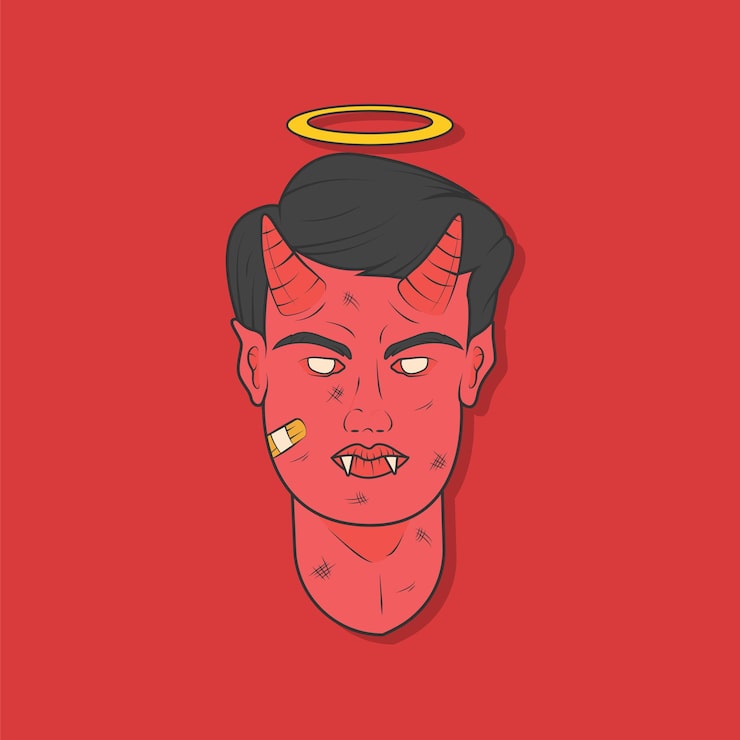 Vector helloween - diablo
