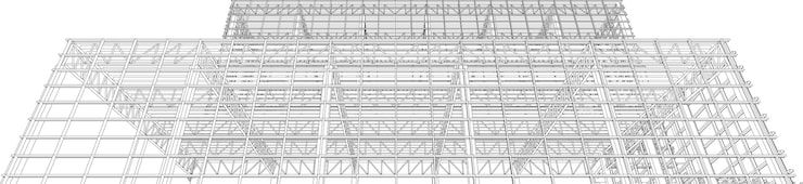Vector ilustración 3d de un proyecto industrial