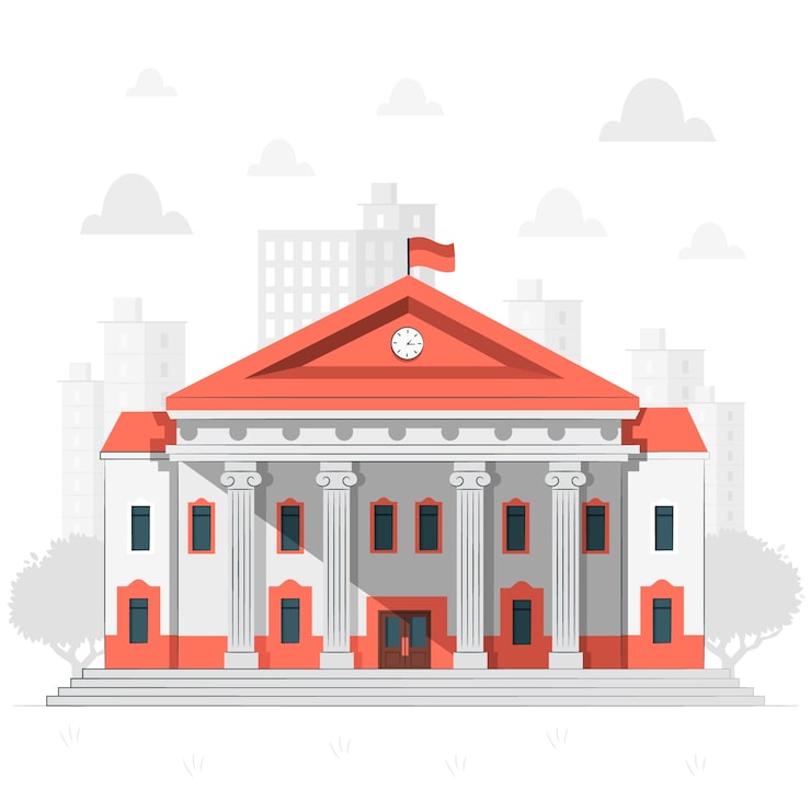 Vector ilustración del concepto de ayuntamiento
