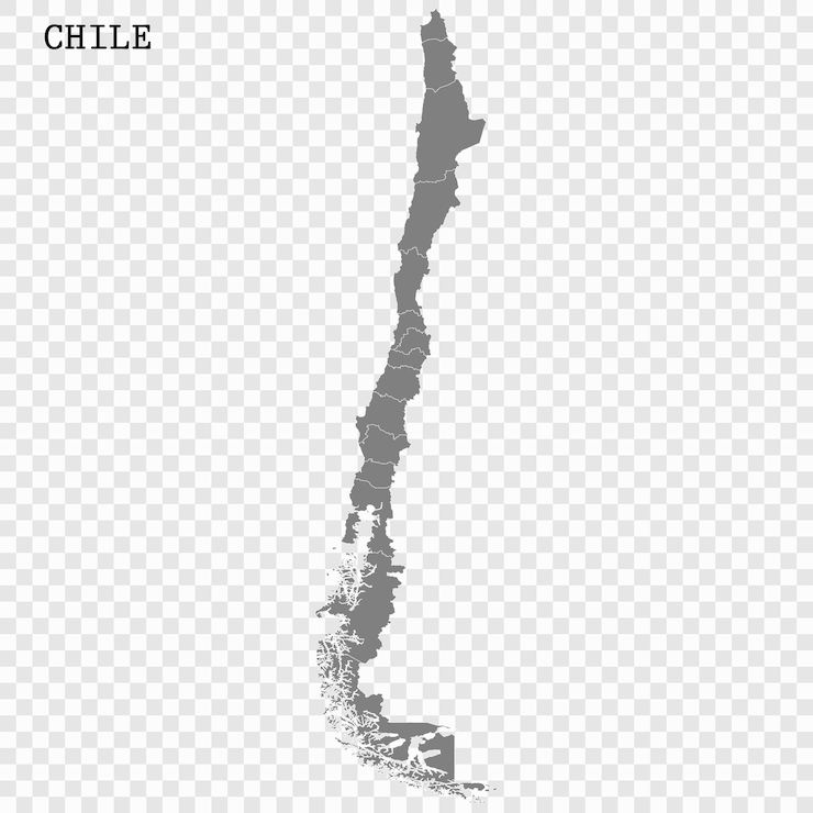 Vector mapa de alta calidad con fronteras
