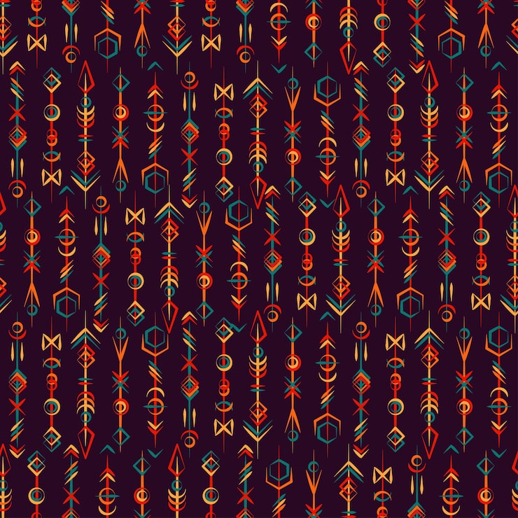 Vector patrón de diseño sin costuras de plumas abstractas