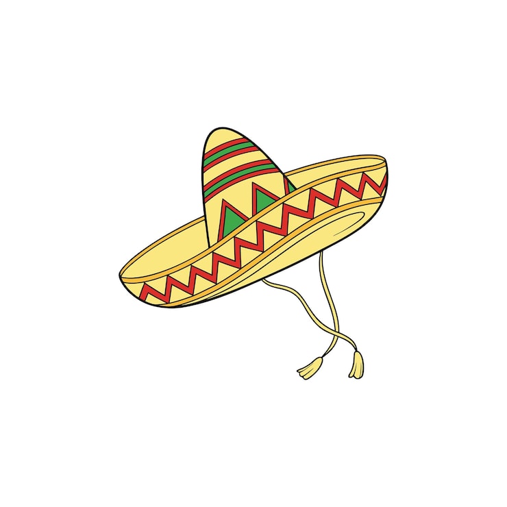 Vector sombrero mexicano