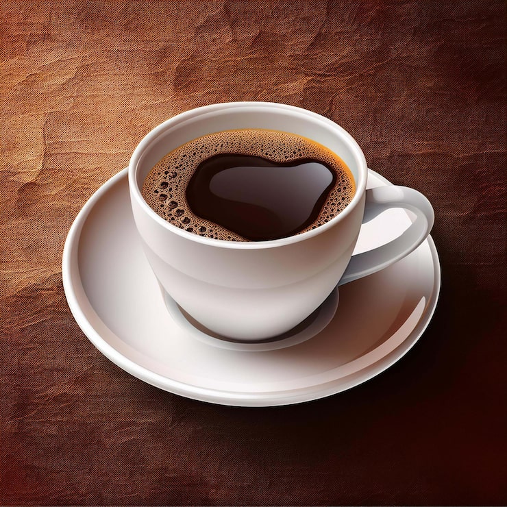 Vector una taza de café con un diseño en el lado