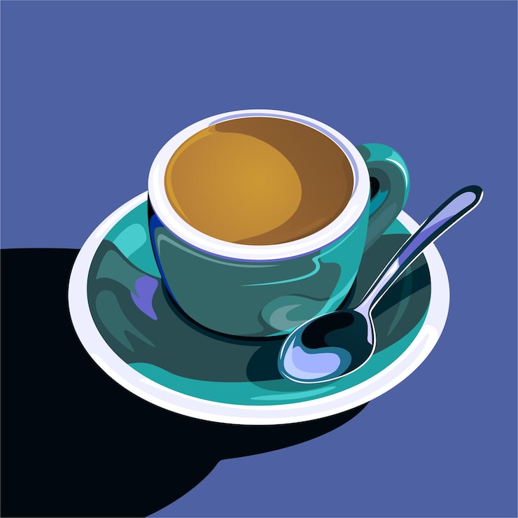 Vector taza de café