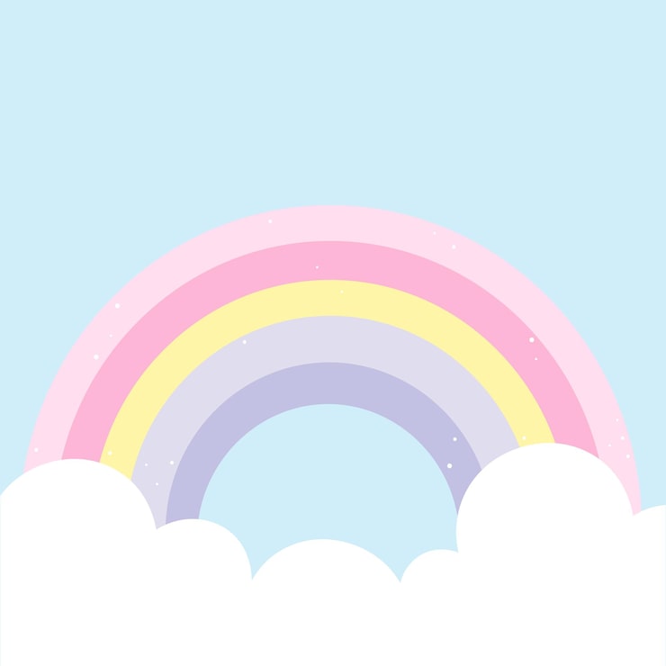 Vector telón de fondo con fondo de arco iris