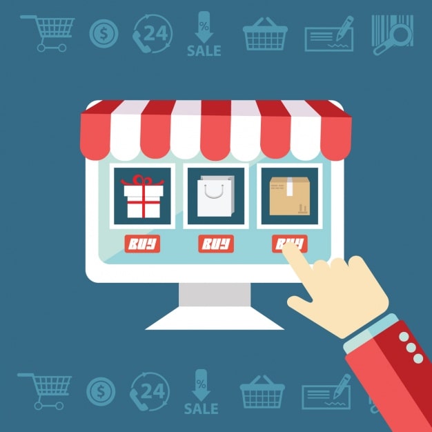 Vector Gratis belanja e-commerce