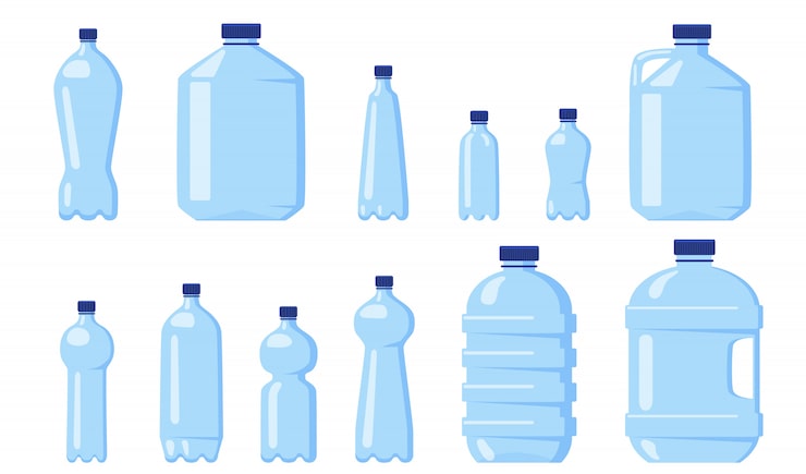 Vector Gratis berbagai botol plastik air