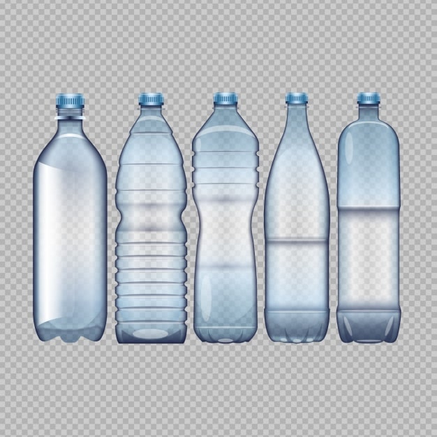 Vector Gratis botol air yang berbeda