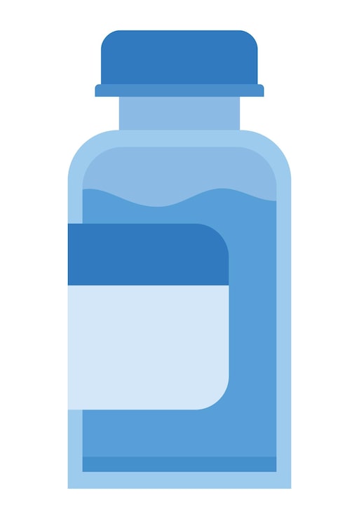 Vector Gratis botol obat biru