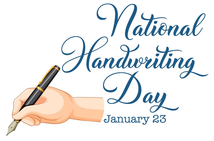 Vector Gratis desain banner hari menulis tangan nasional