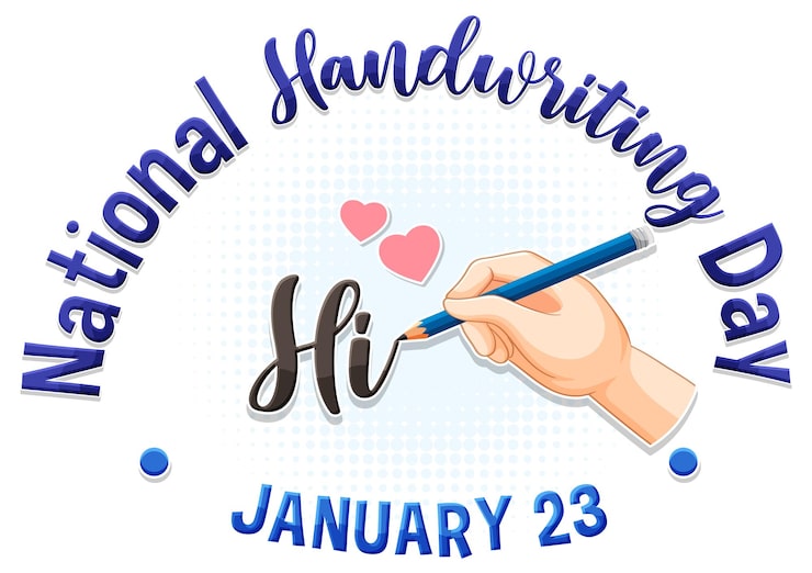Vector Gratis desain banner hari menulis tangan nasional