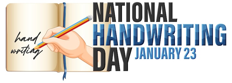 Vector Gratis desain banner hari menulis tangan nasional