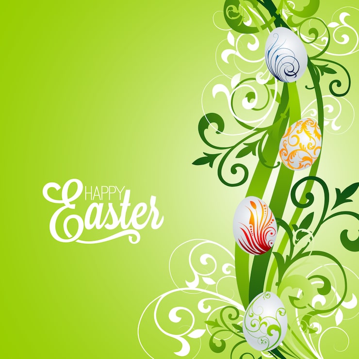 Vector Gratis desain latar belakang paskah