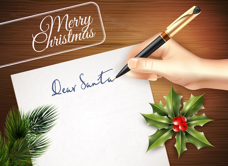 Vector Gratis ilustrasi surat natal