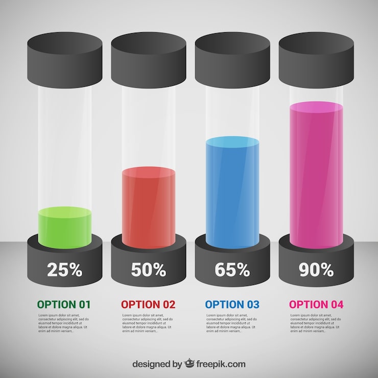 Vector Gratis infografis tabung reaksi