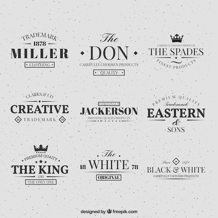 Vector Gratis koleksi logo retro