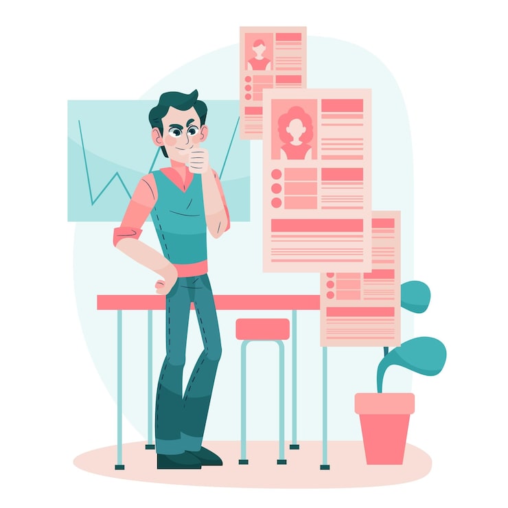 Vector Gratis konsep pilihan pekerja