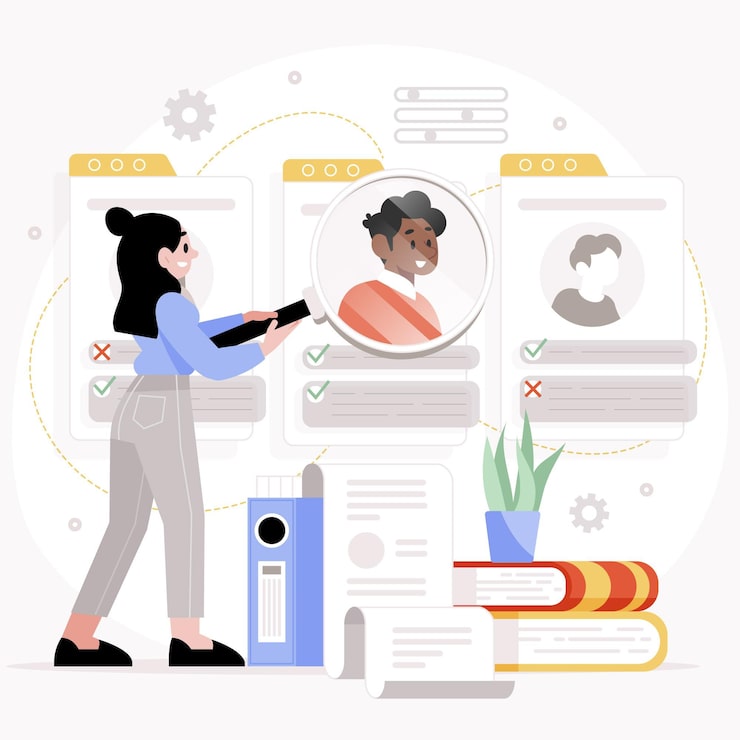 Vector Gratis konsep rekrutmen