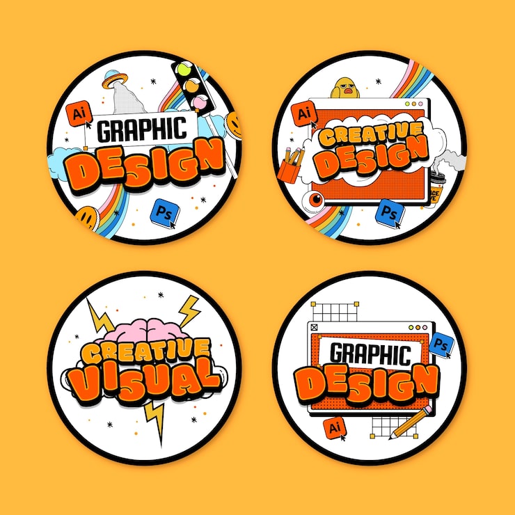 Vector Gratis label templat desainer grafis